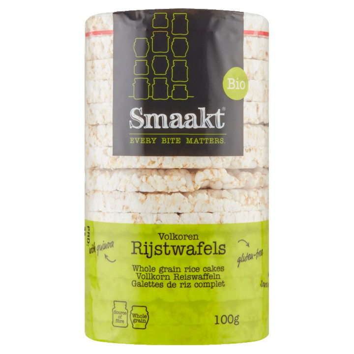 Smaakt Bio Volkoren Rijstwafels 100g