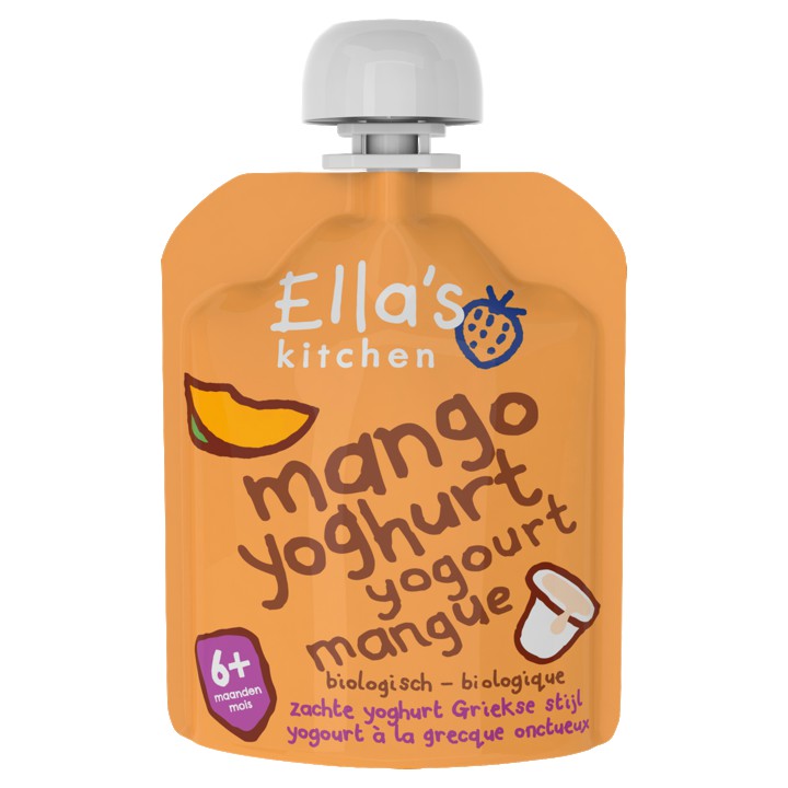 Ella&amp;#x27;s Kitchen Mango yoghurt 6+ biologisch 90g