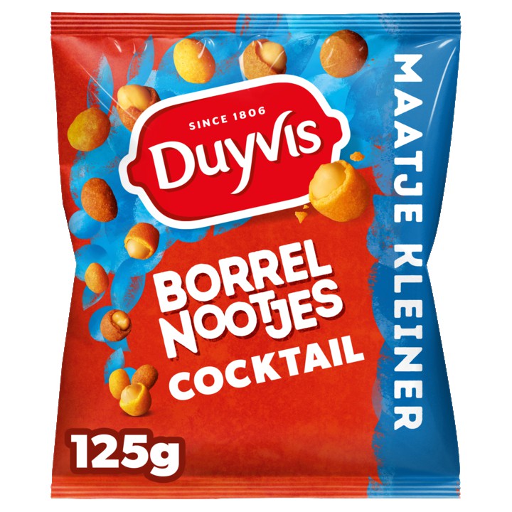 Duyvis Borrelnootjes Cocktail Pinda Noten 125gr