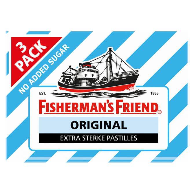 Fisherman&#039;s Friend Original Suikervrij 3-pack