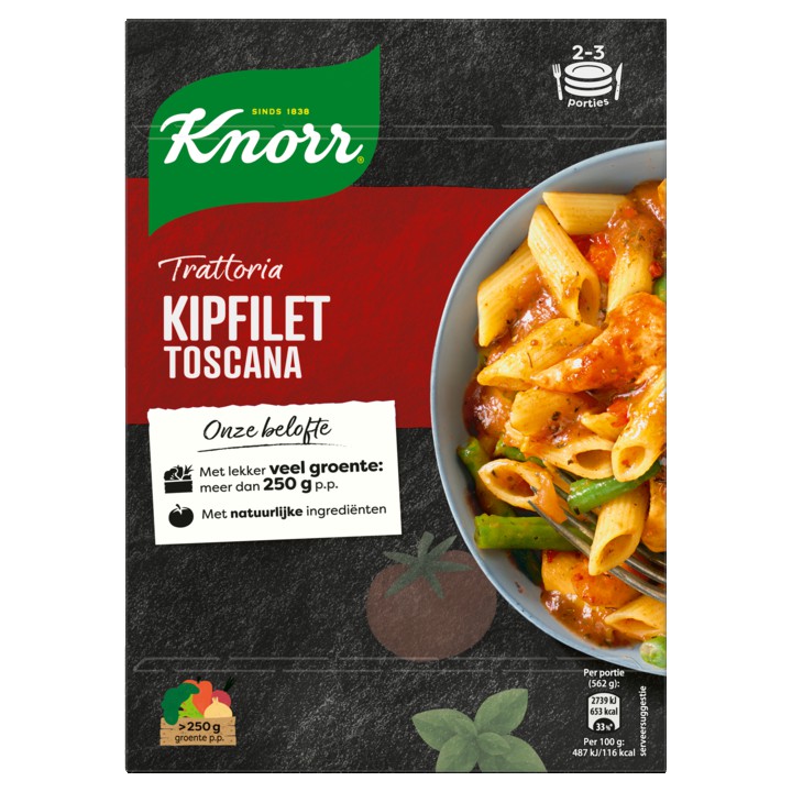 Knorr Trattoria Maaltijdpakket Kipfilet Toscana 261g