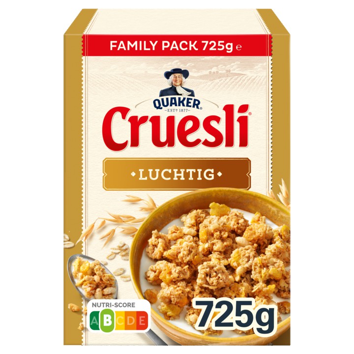 Quaker Cruesli Luchtig 725gr