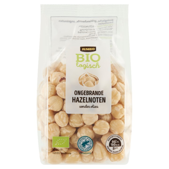 Jumbo Biologisch Ongebrande Hazelnoten 175g