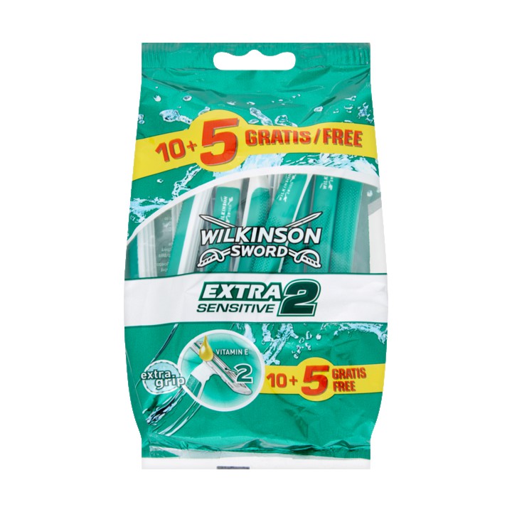 Wilkinson Sword Extra Sensitive 2 10 + 5 Stuks