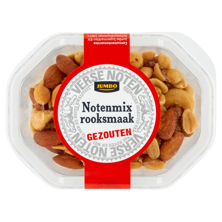 Jumbo Notenmix Rooksmaak Gezouten 160g