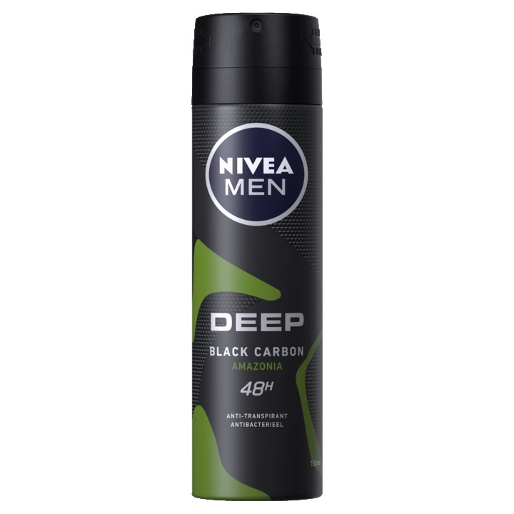 Nivea Men Deep Black Carbon Amazonia 48h Anti-Transpirant 150ml