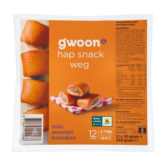 g&#039;woon Mini worstenbrood