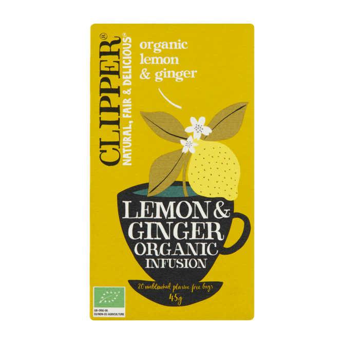 Clipper Organic lemon &amp; ginger thee biologisch