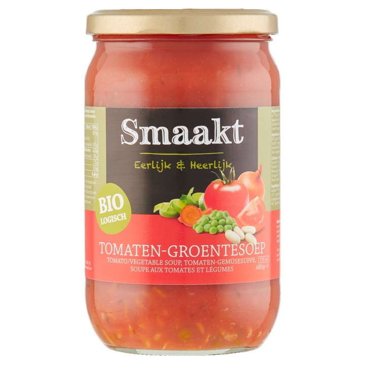 Smaakt Biologisch Tomaten-Groentesoep 680g