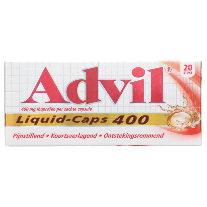 Advil Reliva Forte Liquid-Caps pijnstiller 400 mg, 20 stuks