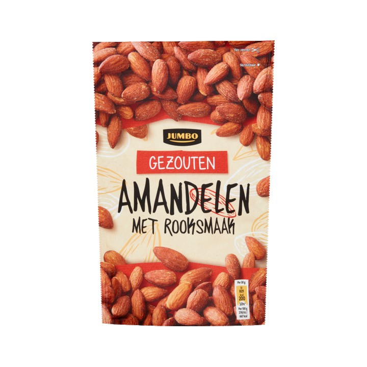 Jumbo Gezouten Amandelen met Rooksmaak 150g