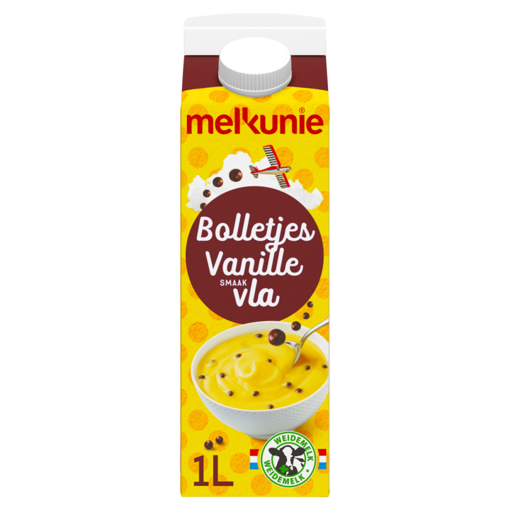 Melkunie Crunchy Bolletjes Vanillevla 1L