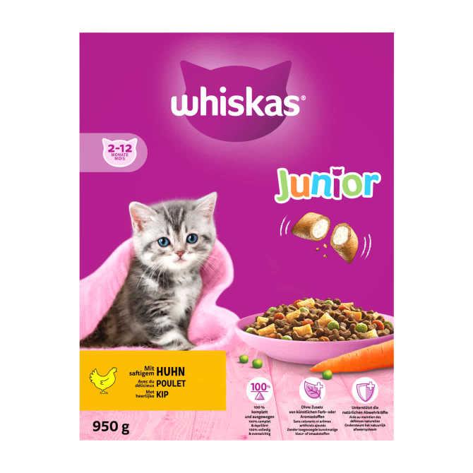 Whiskas Junior met kip 2-12 maanden