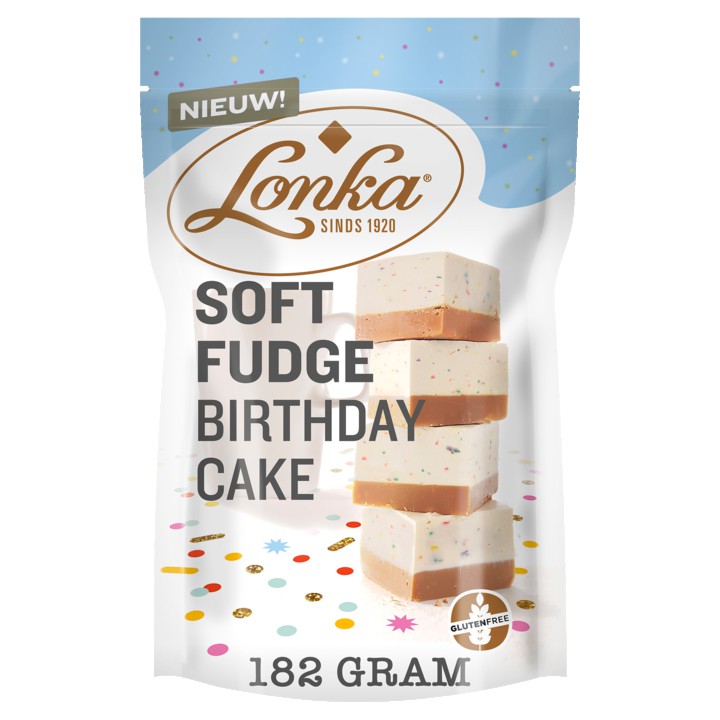 Lonka Soft Fudge Birthday Cake 182g