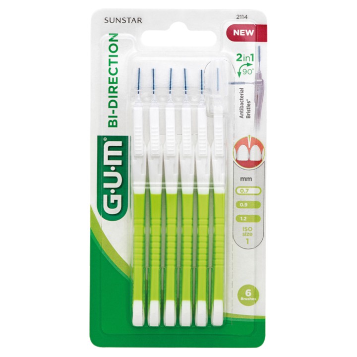 GUM&amp;reg; BI-DIRECTION Ragers 0.7 mm 6 Stuks