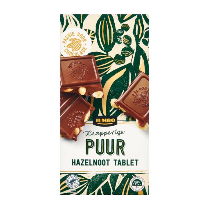 Jumbo Hazelnoot Puur Chocolade Tablet 200g