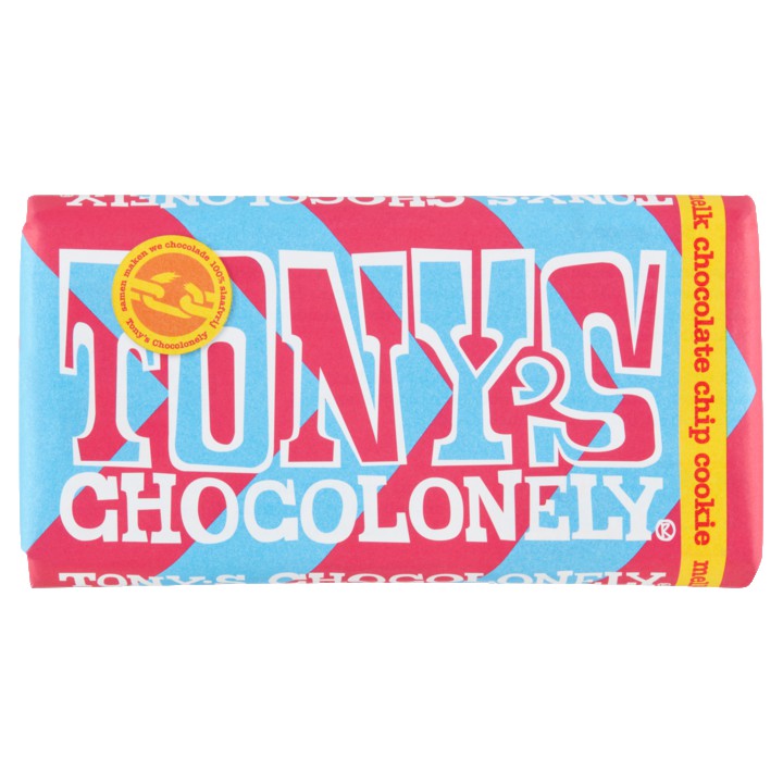 Tony&amp;#x27;s Chocolonely Chocolate Chip Cookie Melk 180g