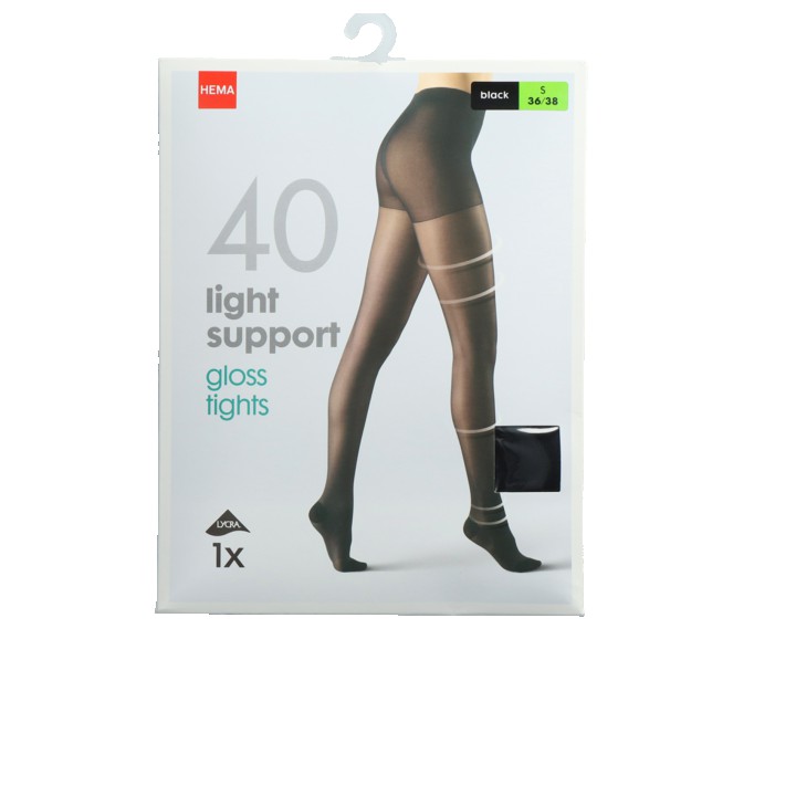 HEMA Panty Support Zwart 36/38