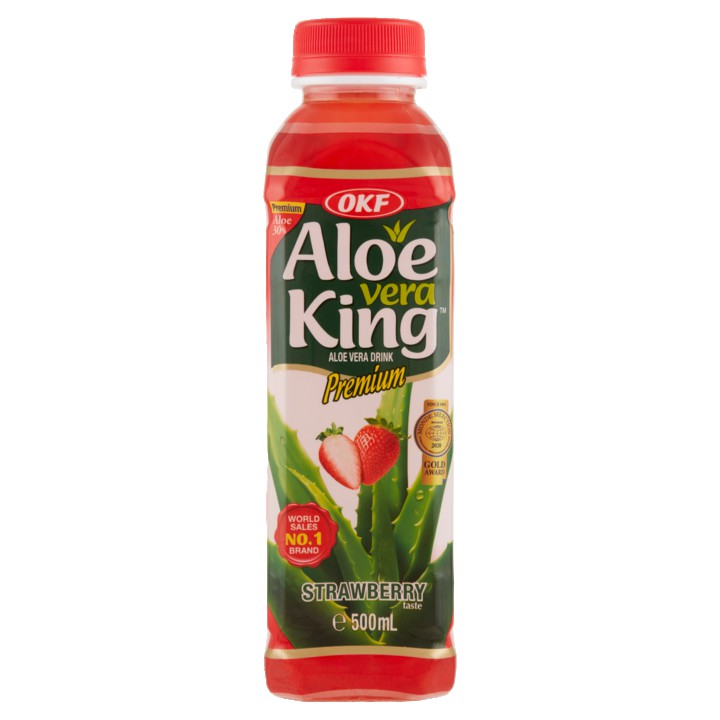 OKF Aloe Vera King Aardbeien Smaak 500ml