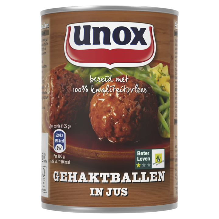 Unox Gehaktballen In Jus 420g