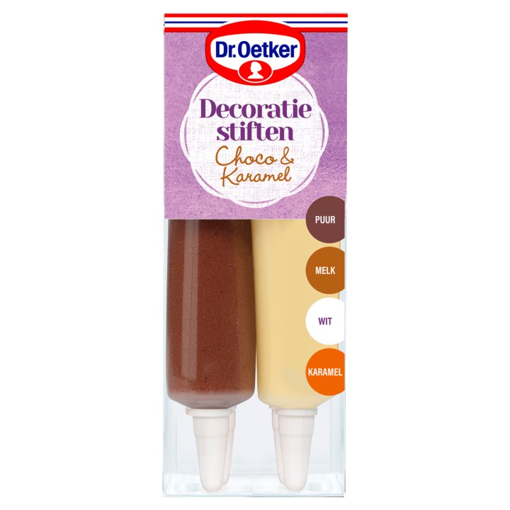 Dr. Oetker Decoratiestiften choco &amp;amp; karamel 76g