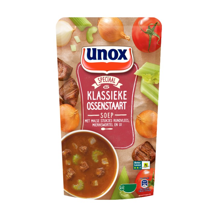 Unox Soep in Zak Ossenstaartsoep 570ml