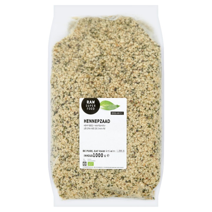 Raw Organic Food Hennepzaad 1000g