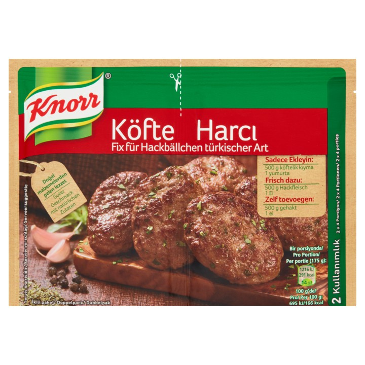 Knorr Mix voor Gehaktballetjes op Turkse Wijze Dubbelpak 2 x 41g