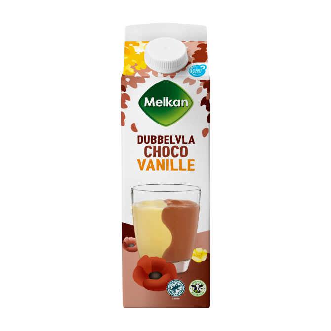 Melkan Vanille chocolade dubbelvla