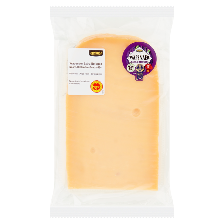 Wapenaer Extra Belegen Noord-Hollandse Gouda Kaas 48+ ca. 200g