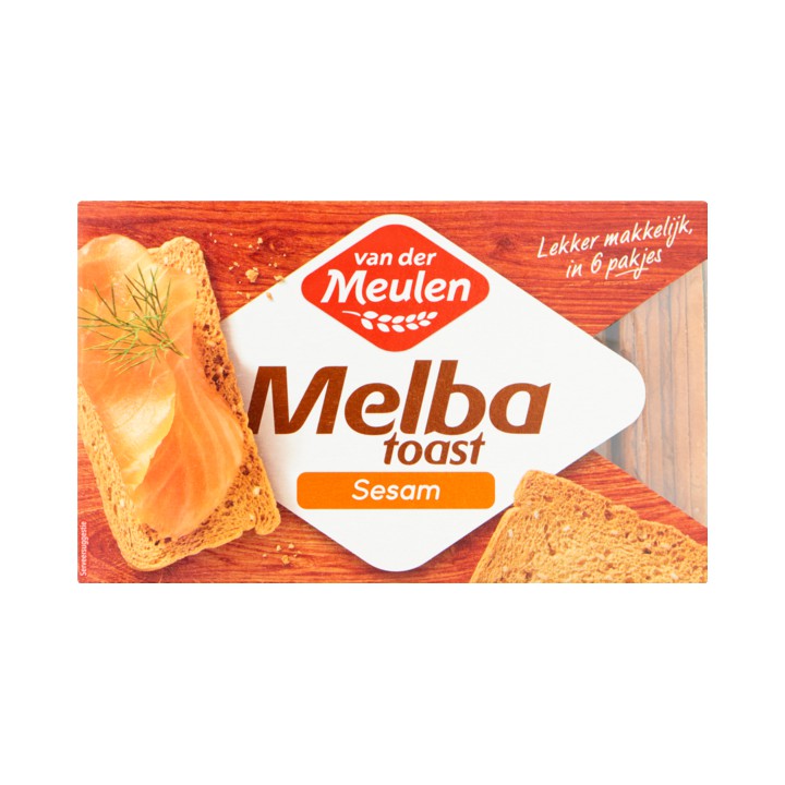 Van der Meulen Melba Toast Sesam 120g