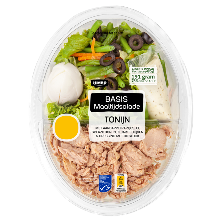 Jumbo Basis Maaltijdsalade Tonijn 450g