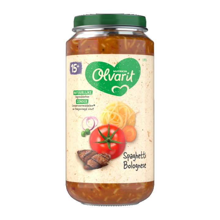 Olvarit Spaghetti Bolognese 15+ Maanden 250g