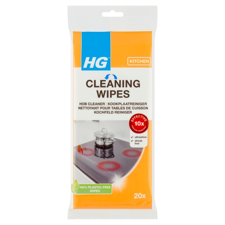 HG Cleaning Wipes Kookplaatreiniger 20 Stuks