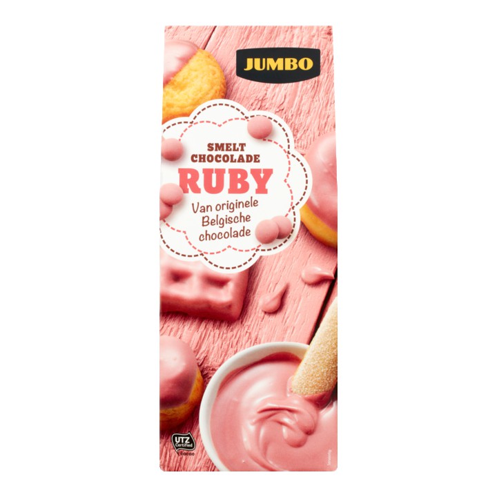 Jumbo Smeltchocolade Ruby 150g