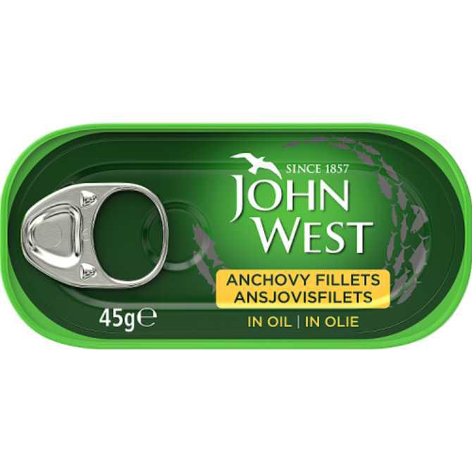 John West Ansjovisfilet zonnebloemolie