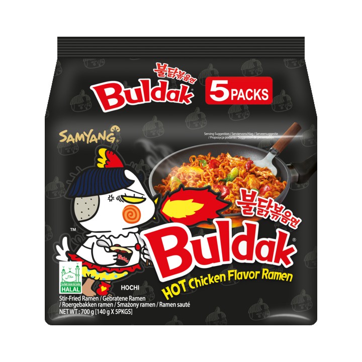 Samyang Buldak Hot Chicken Flavor Ramen 5 x 140g