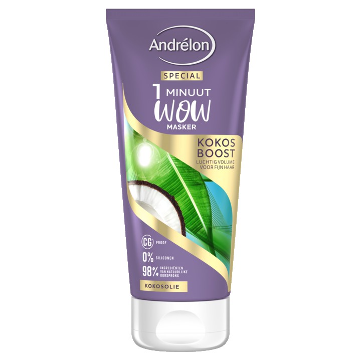 Andr&amp;eacute;lon Special 1 minuut WOW masker Kokos Boost 180ml