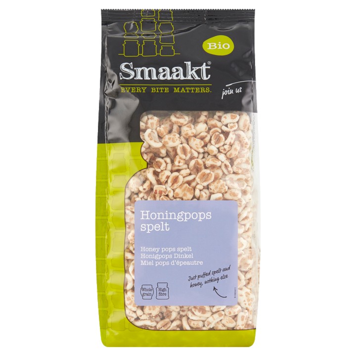 Smaakt Bio Honingpops Spelt 150g