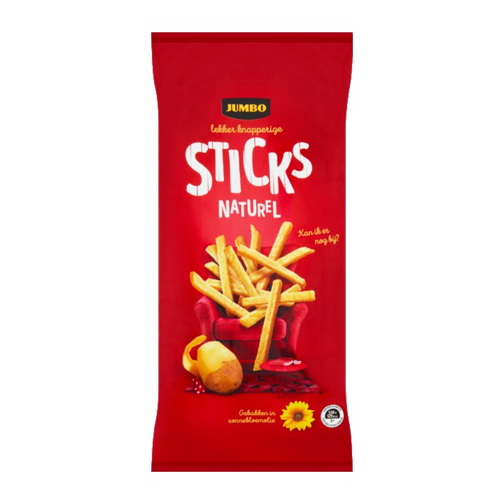 Jumbo Sticks Naturel Chips 150g