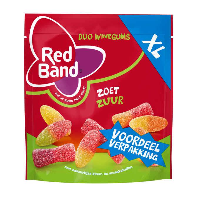 Red Band Winegums zoet zuur XL