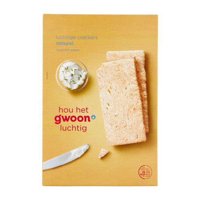 g&#039;woon Luchtige crackers naturel