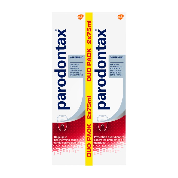 Parodontax Tandpasta Whitening Duo Pack 2 x 75ml | Nederland Life Parodontax Tandpasta Whitening Duo Pack 2 x 75ml