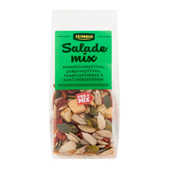 Jumbo Salade Mix Zonnebloem-&amp;amp; Pompoenpitten, Tomatenvlokken &amp;amp; Knoflookcroutons 40g