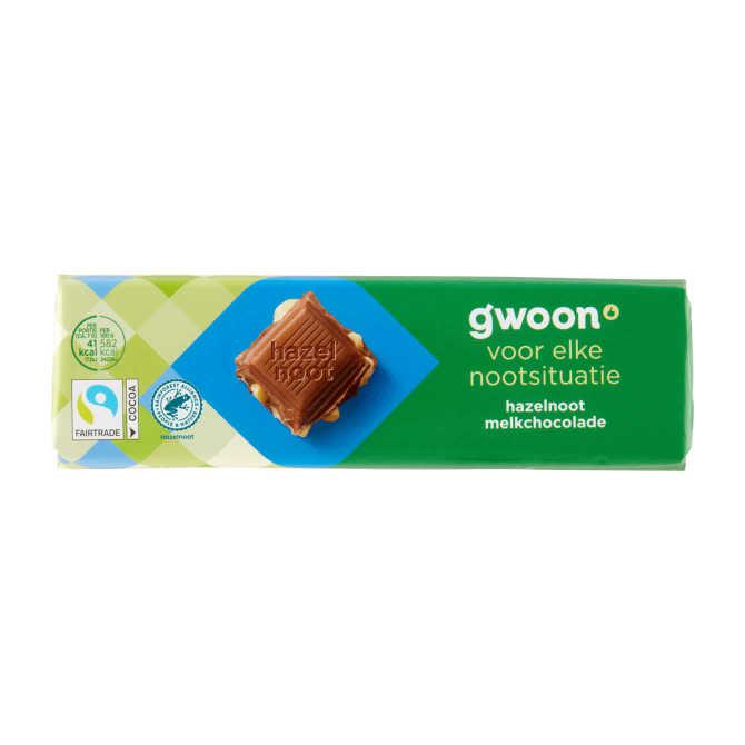 g&#039;woon Chocoladereep melk hazelnoot