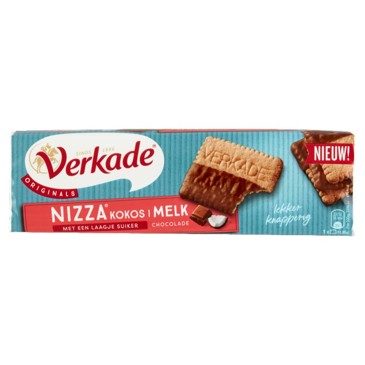 Verkade Nizza Kokos Melk Chocolade 177g