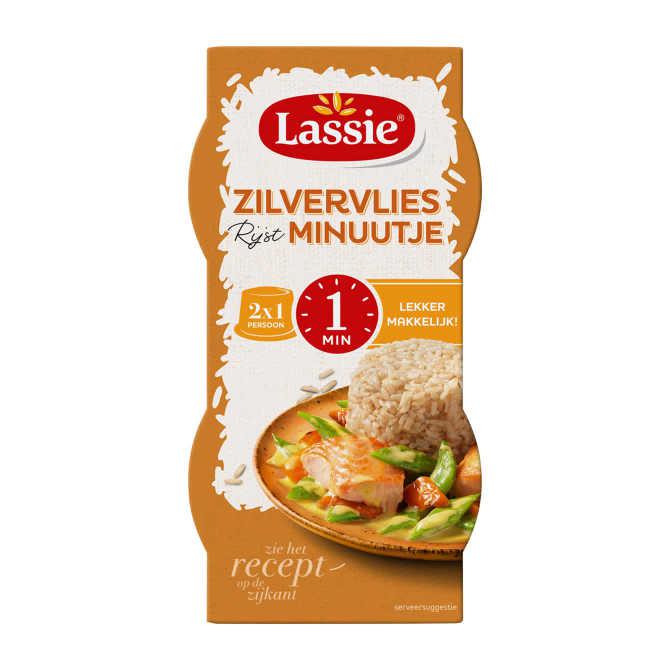 Lassie Zilvervliesrijst minuutje 2 x 125 g