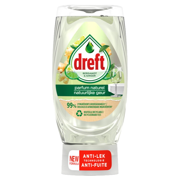 Dreft Natuurlijke Geur Afwasmiddel Bergamot &amp;amp; Gember 370ML