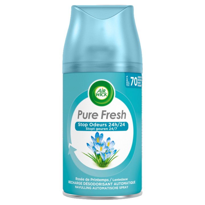 Airwick Freshmatic Automatische Spray Luchtverfrisser - Pure Fresh Lentedauw - Navulling