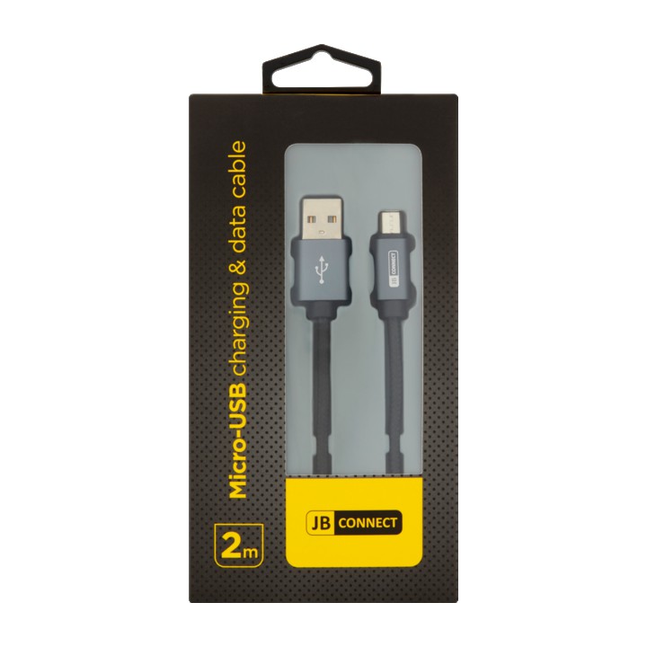 JB CONNECT Micro-Usb Charging &amp;amp; Data Cable 2m